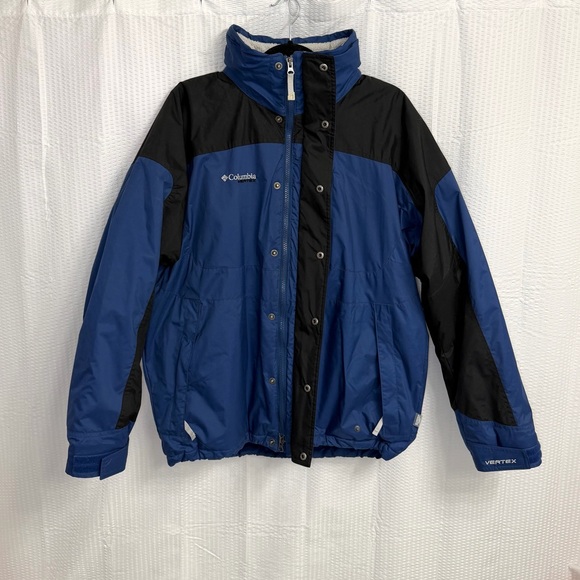Vintage Columbia Vertex SM4021 Blue Black Parka Jacket Men's Size M Gorpcore Y2K - Picture 2 of 15